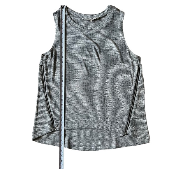 RACHEL RACHEL ROY High Low Zip Detail Tank Top Gray Xl - Picture 6 of 9